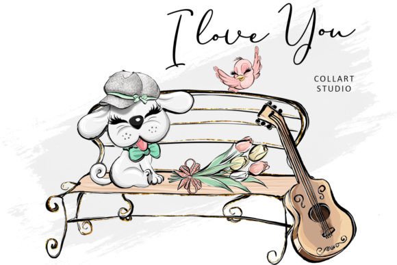 Download Cute Valentine Illustrations, Love - Illustration Collection
