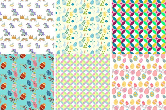 Download Easter Color Bunny Pattern - Premium Resources