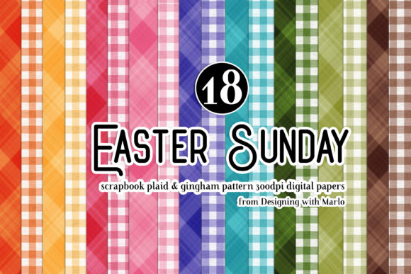 Download Easter Sunday Plaid &amp; Gingham Papers - Premium Resources