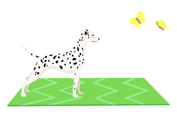 Download Dog Illustration with Cute Pose - Illustration Collection