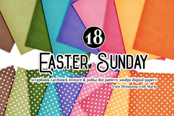 Download Easter Sunday Cardstock &amp; Dot Papers - Premium Resources