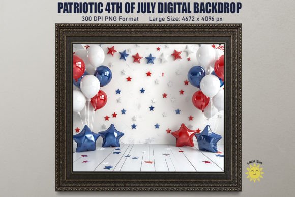 Download Patriotic 4th of July Digital Backdrop - Backdrop Collection