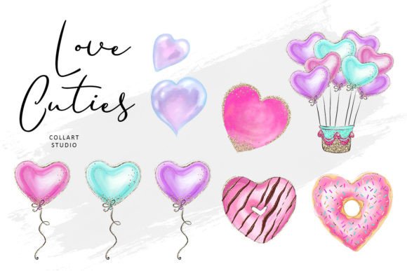 Download Cute Valentine's Illustrations, Love - Illustration Collection
