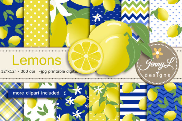 Download Lemon Digital Papers and Clipart - Lemon digital papers Collection