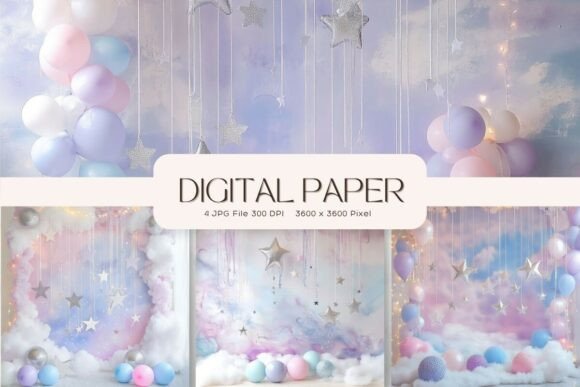 Download Balloon Party Studio Backdrop Overlays - Backdrop Collection