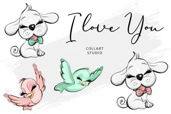 Download Cute Valentine Illustrations, Love - Illustration Collection